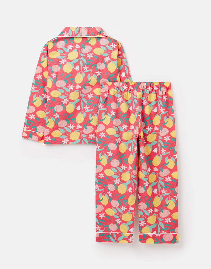 Lemon Grove Girls Button Up Pyjamas