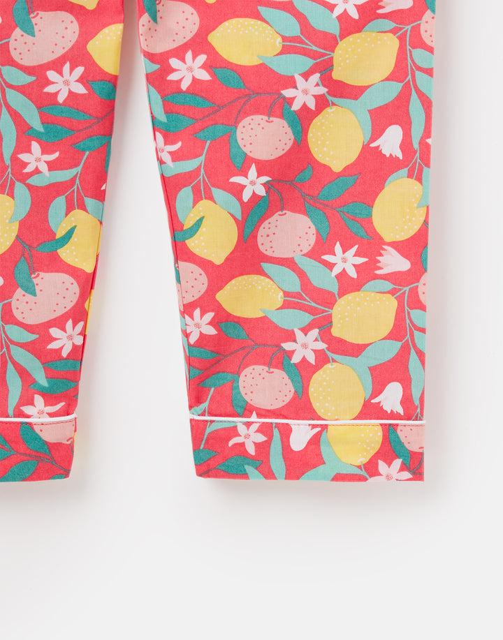 Lemon Grove Girls Button Up Pyjamas