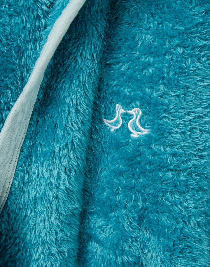 Busy Bees Blue Boys Fleece Dressing Gown