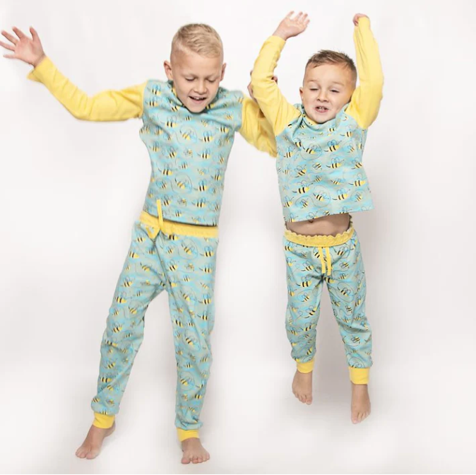 Busy Bees Boys Jersey Pyjamas
