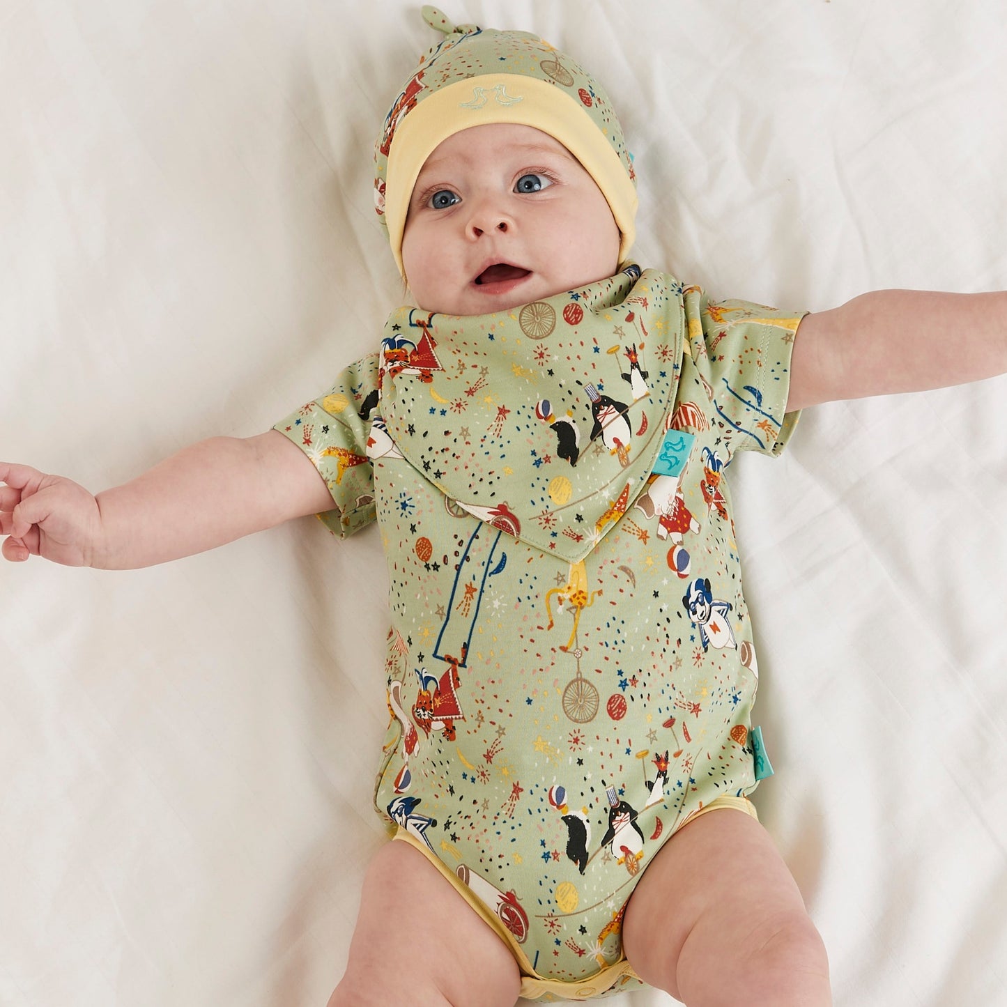 Showman Baby Grow & 2 Piece Vest Set
