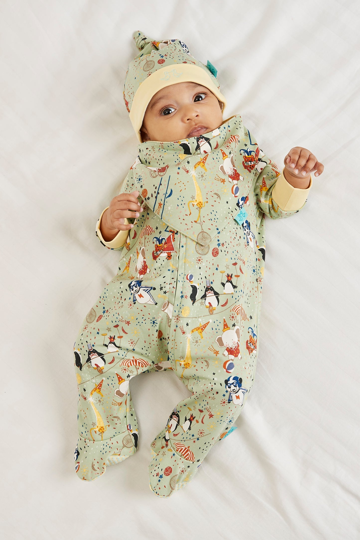 Showman Baby Grow & 2 Piece Vest Set