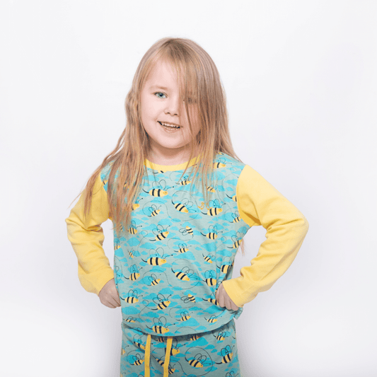 Busy Bees Girls Jersey Pyjamas