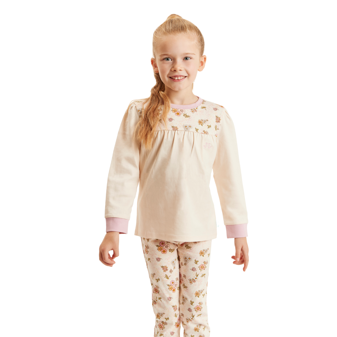 Floral Print Girls Pyjamas