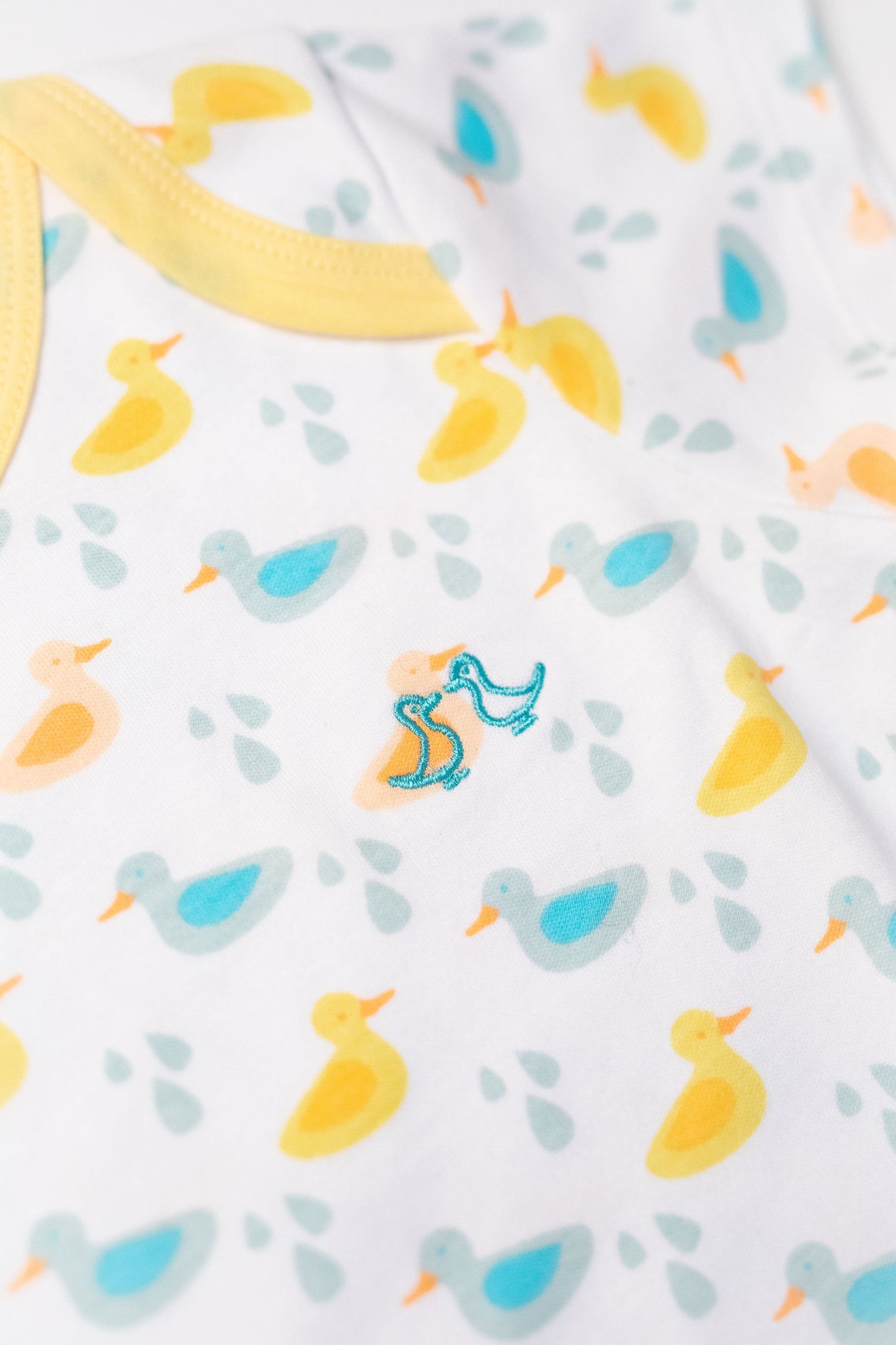 Little Ducks Baby Grow & 2 Piece Vest Set