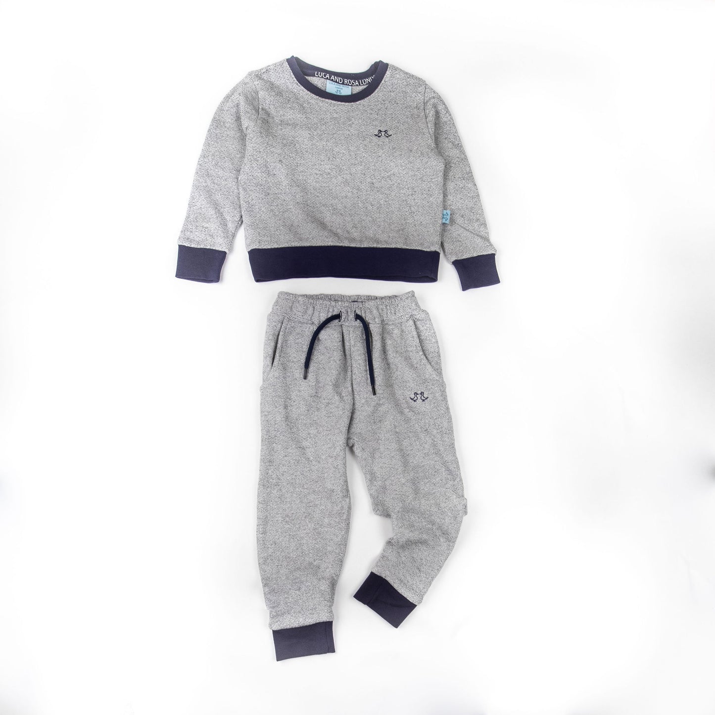 Boys Grey Jersey Lounge Set