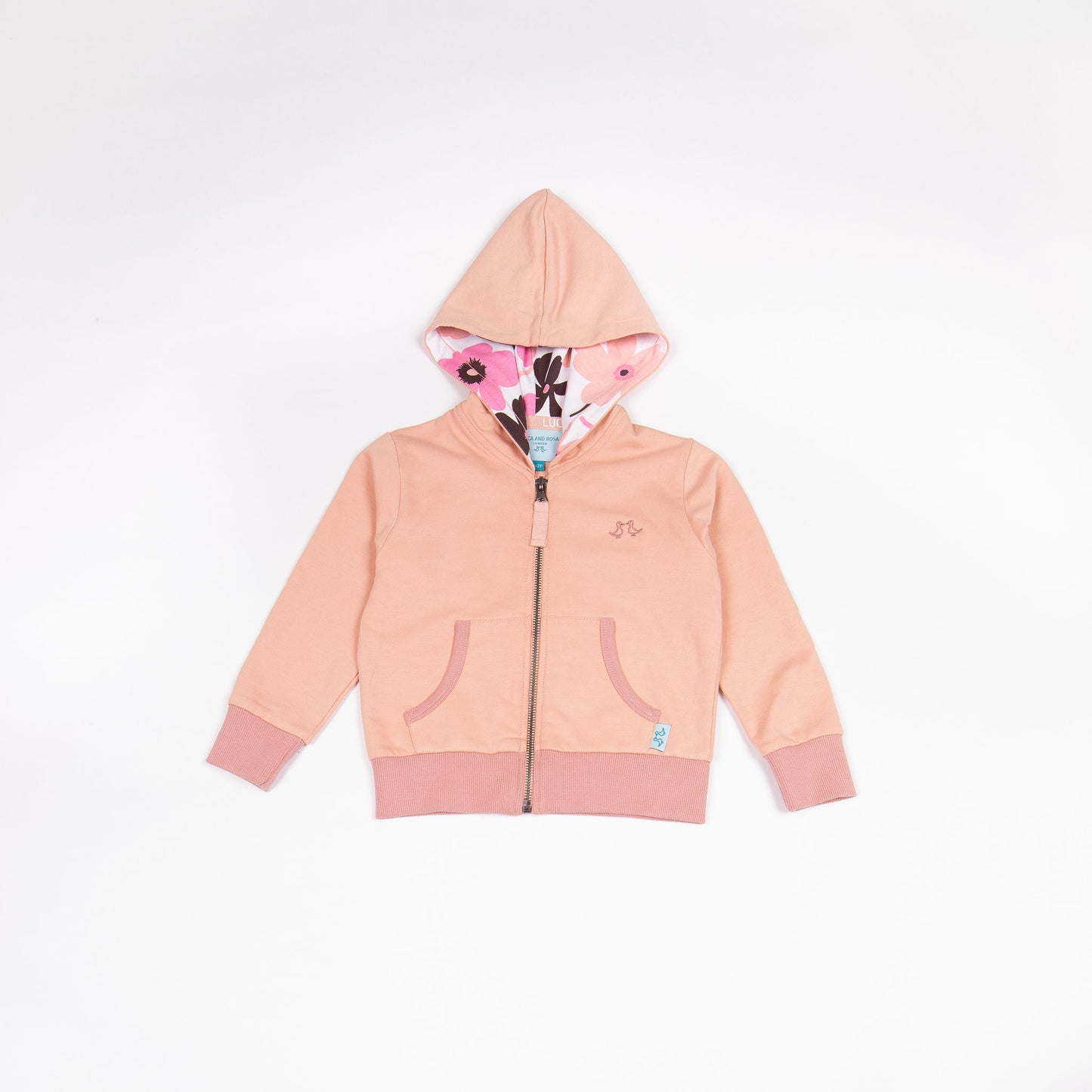 Girls Pink Jersey Lounge Hoodie