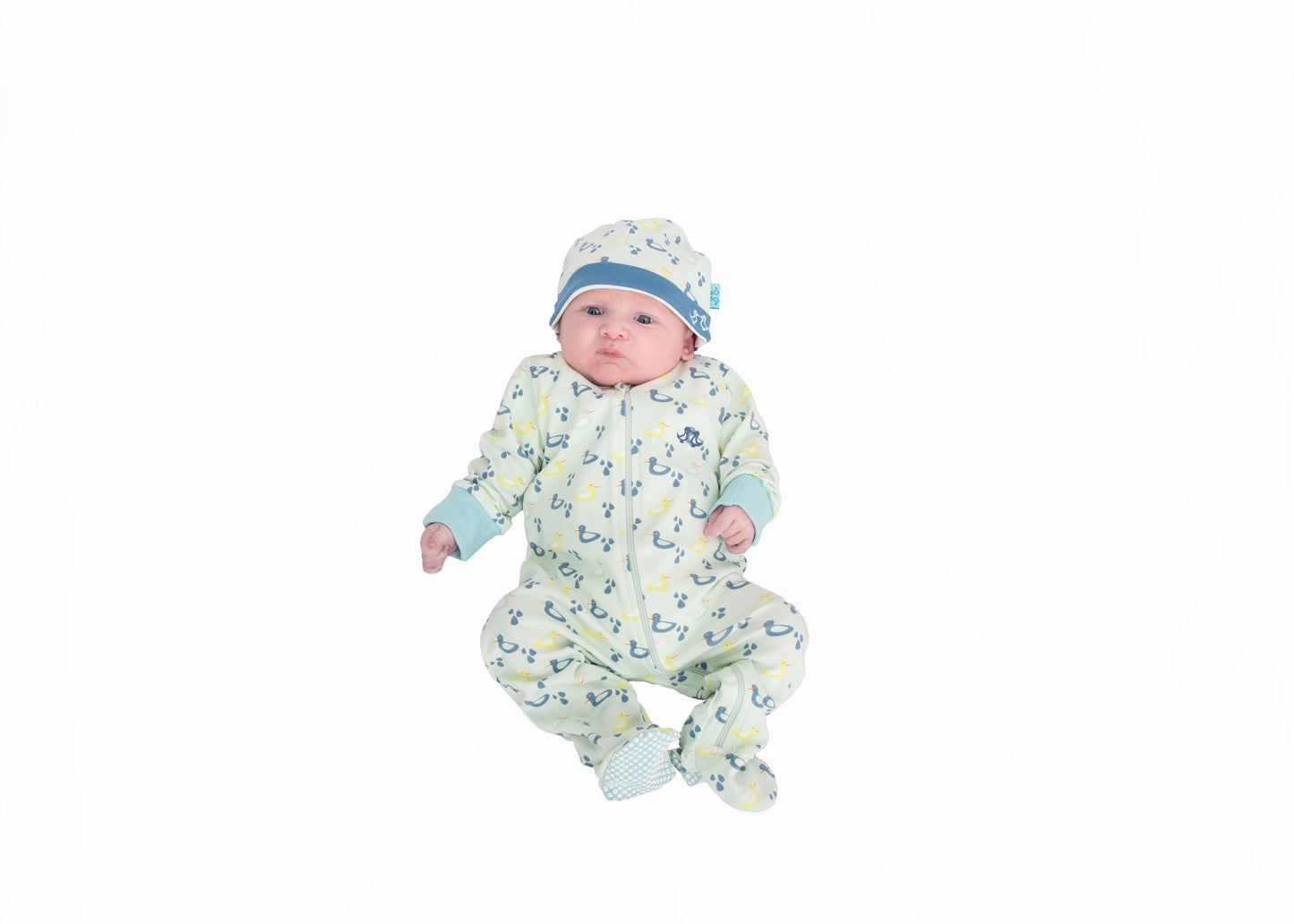 Baby grow boys duck print