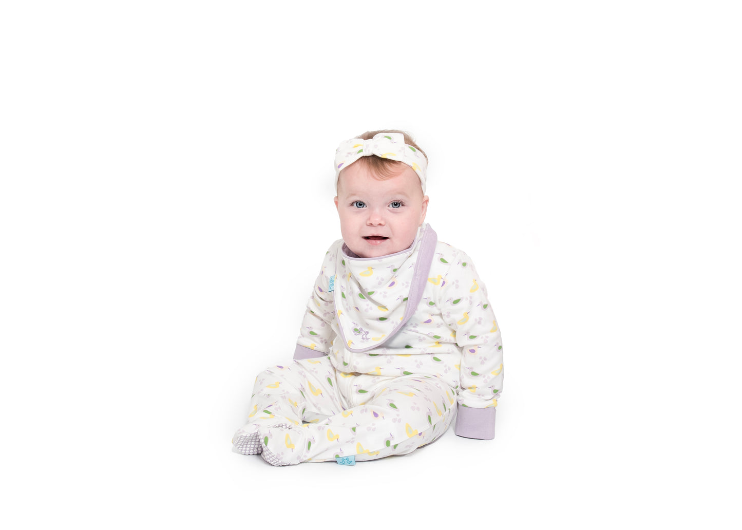 Baby grow - girls duck print