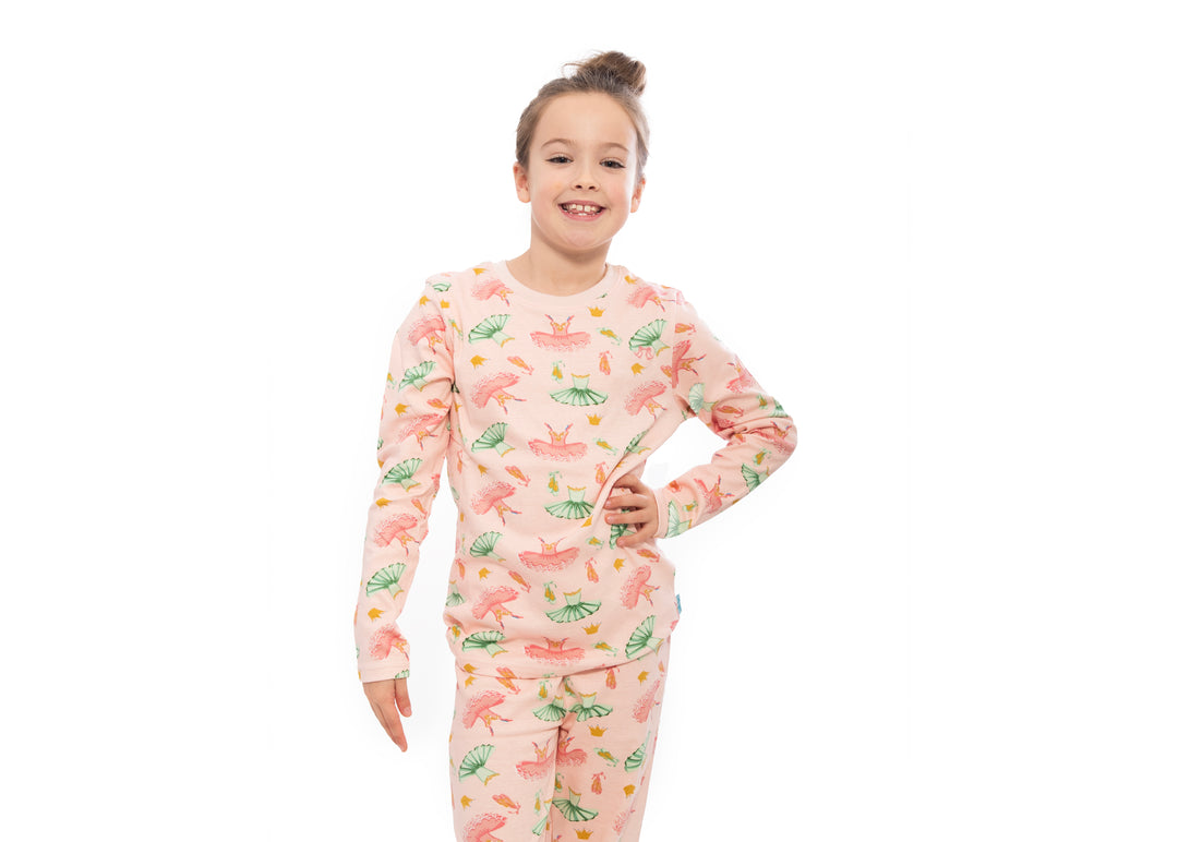 Girls pull on pyjamas - ballet print