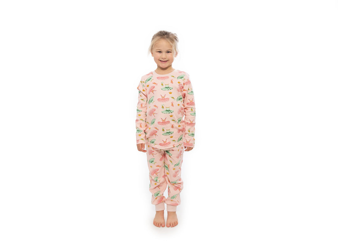 Girls pull on pyjamas - ballet print