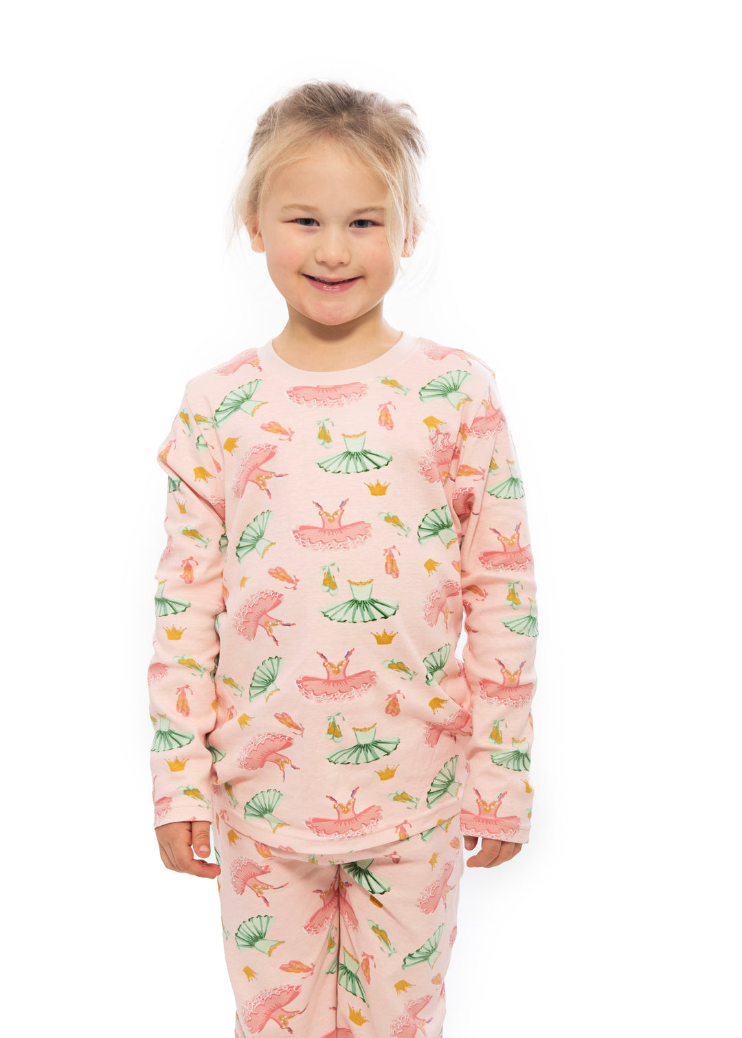 Girls pull on pyjamas - ballet print