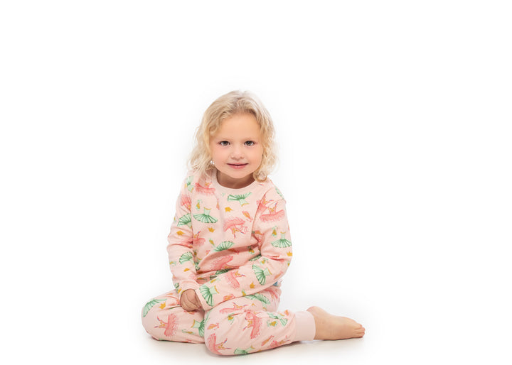 Girls pull on pyjamas - ballet print