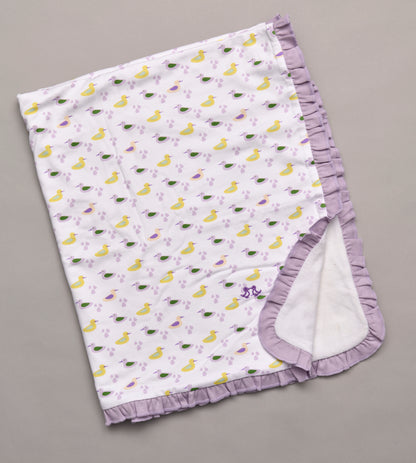 Baby blanket - girls duck print