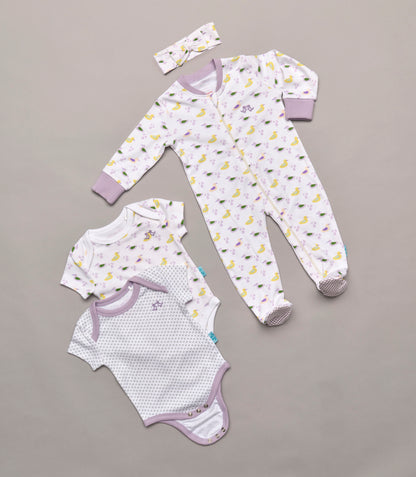 2 pack vest set - girls duck print