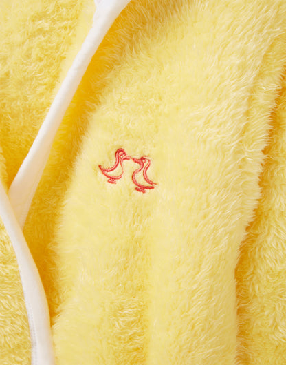 Lemon Grove Yellow Girls Fleece Dressing Gown