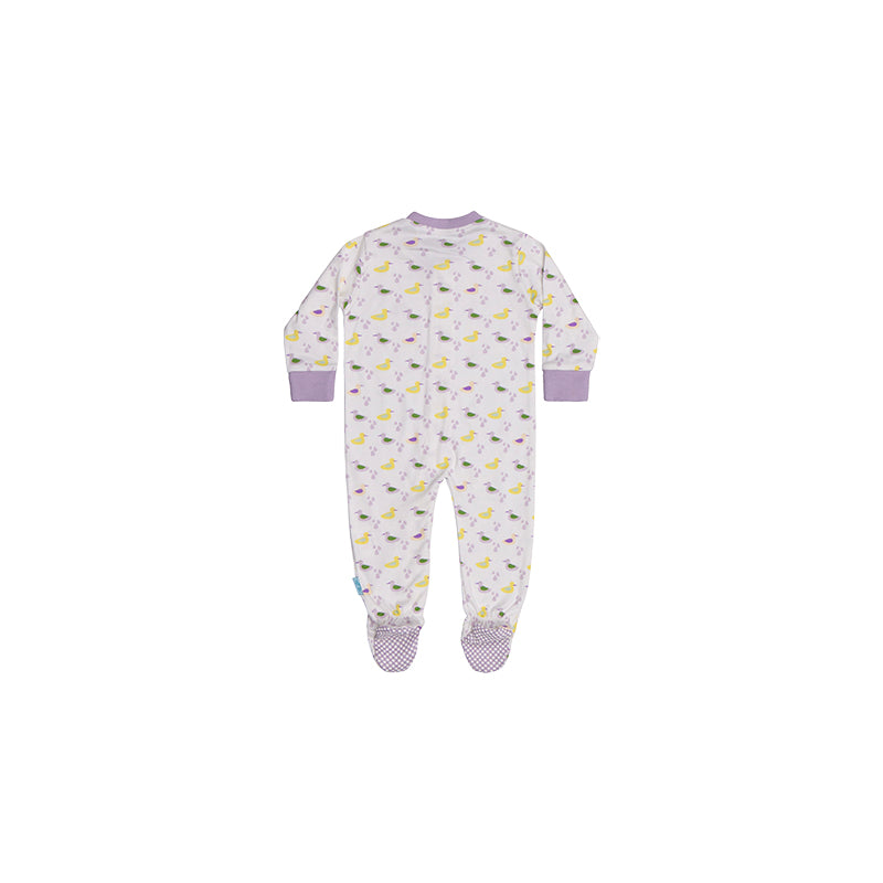 Baby grow - girls duck print