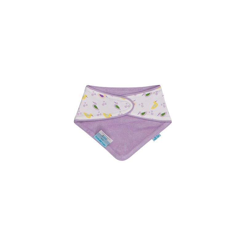 Ducks Pack of 2 Lilac Baby Girls Bibs