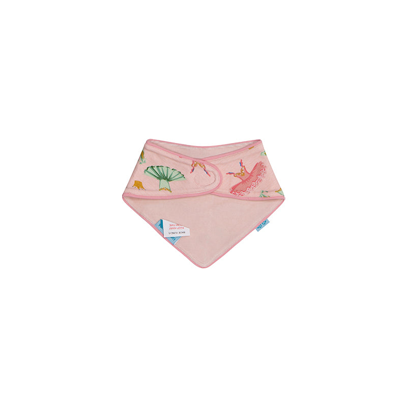 Ballet Pack of 2 Pink Baby Girls Bibs