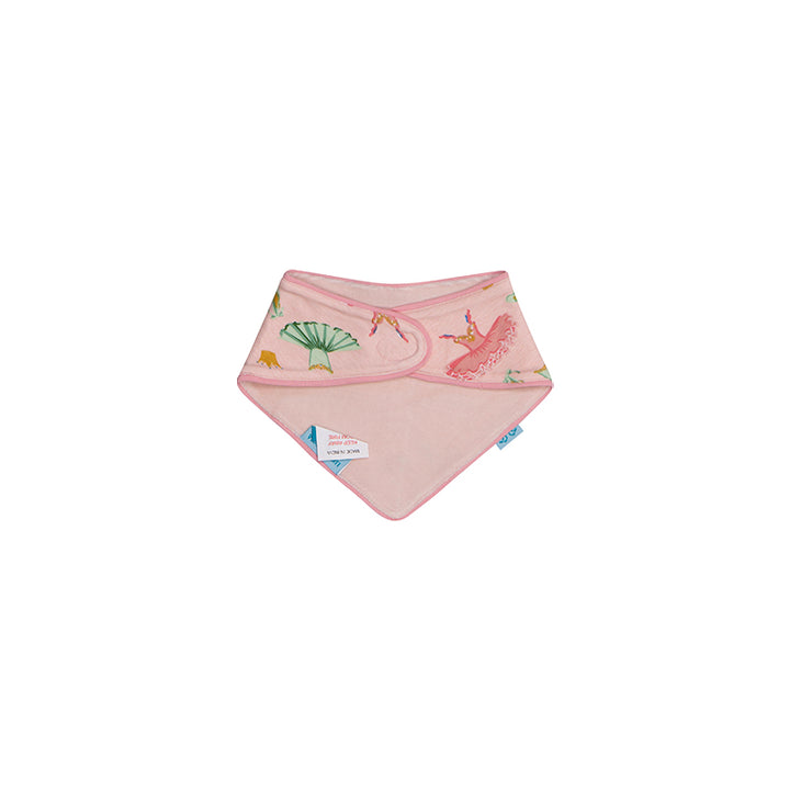 Ballet Pack of 2 Pink Baby Girls Bibs