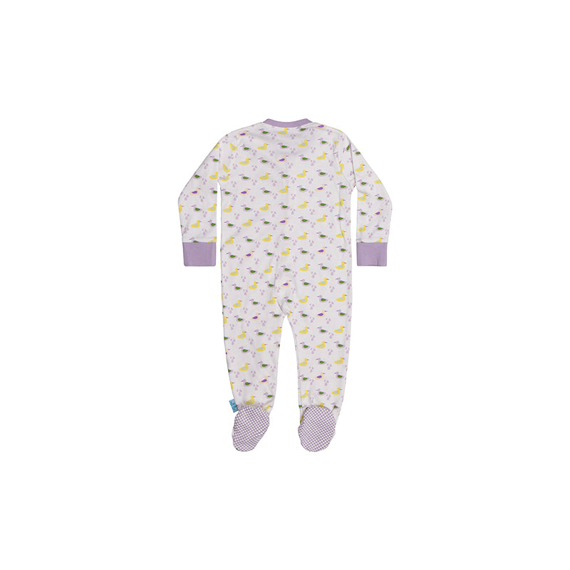 Baby grow - girls duck print