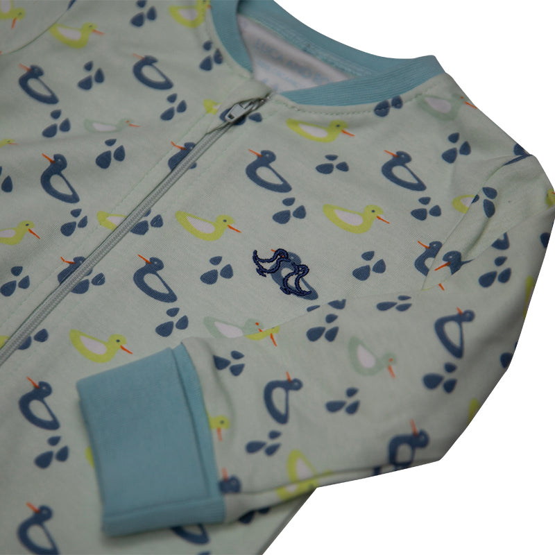 Baby grow boys duck print