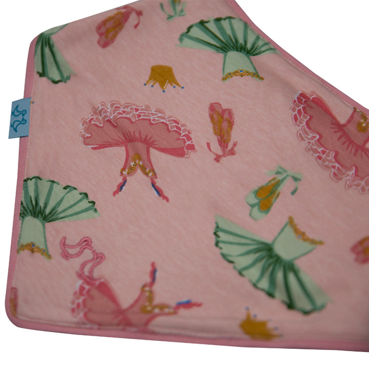 Ballet Pack of 2 Pink Baby Girls Bibs