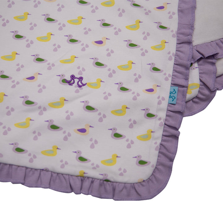 Baby blanket - girls duck print