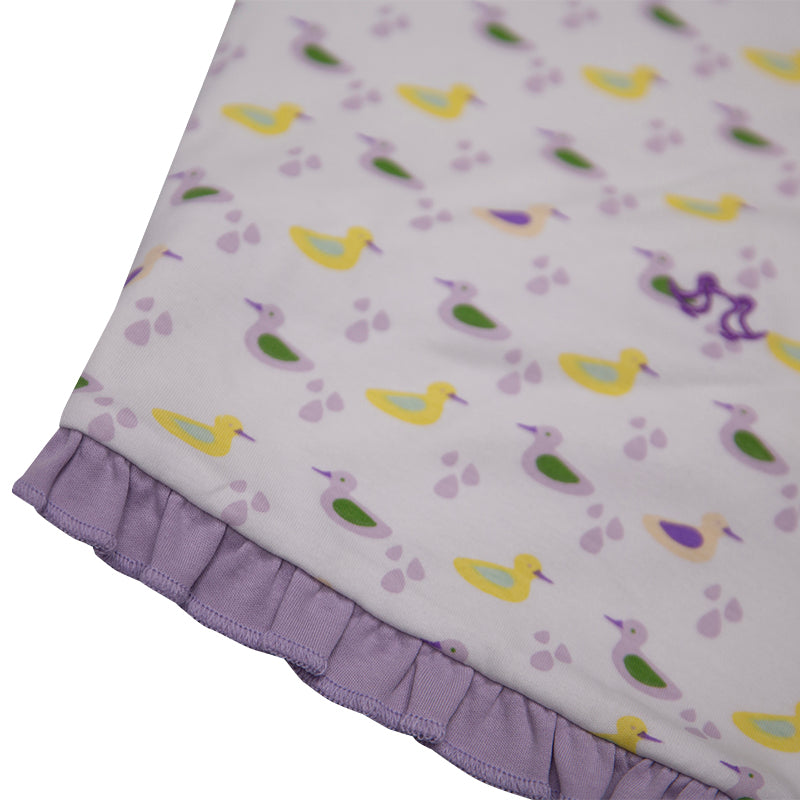 Baby blanket - girls duck print