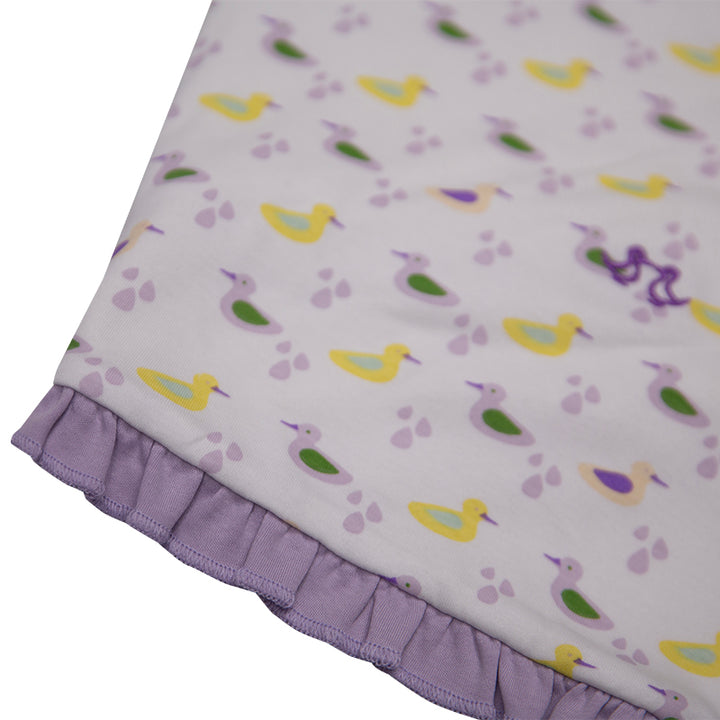 Baby blanket - girls duck print