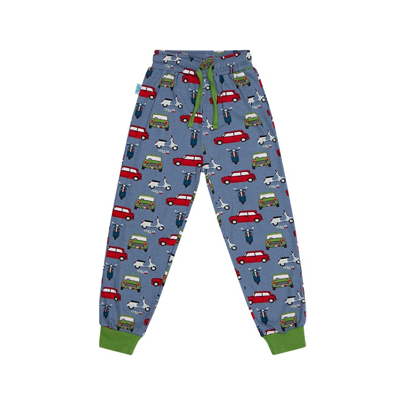 Boys pull on pyjamas - car print