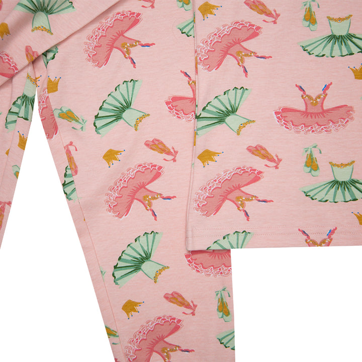 Girls pull on pyjamas - ballet print