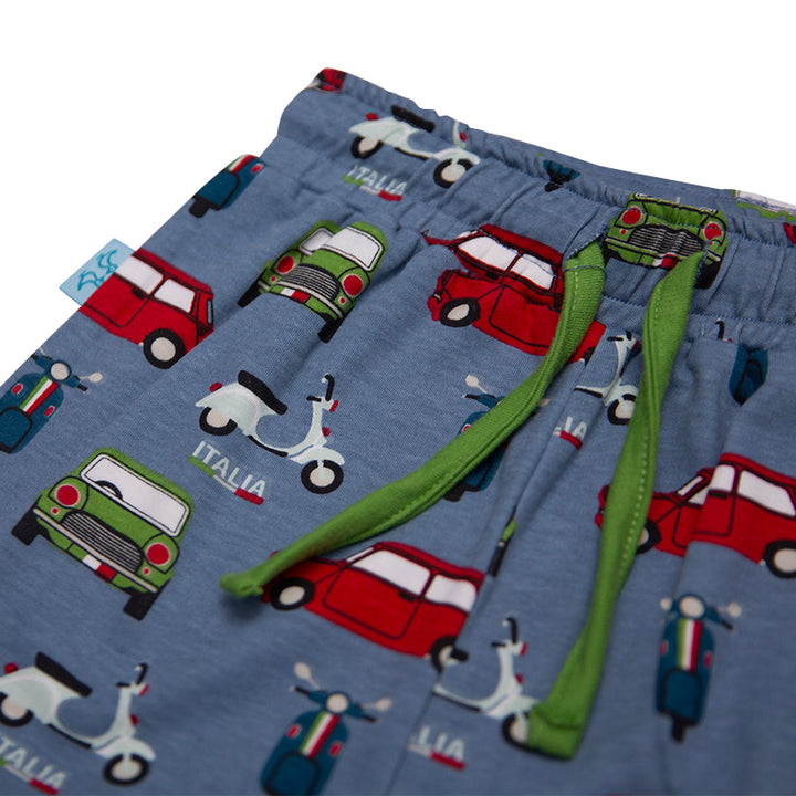 Boys pull on pyjamas - car print