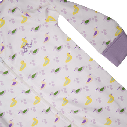 Baby grow - girls duck print