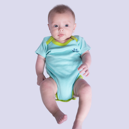 Little Elephant Boys Sleep Suit & 2 Piece Vest Set