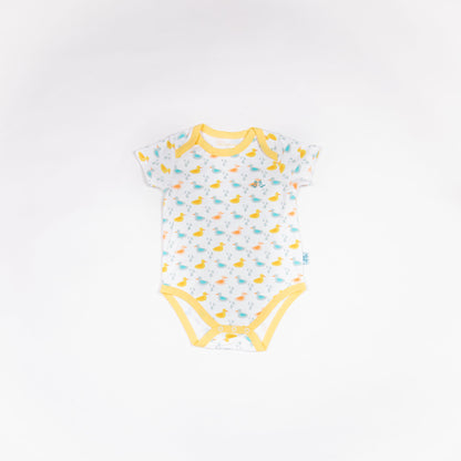 Little Ducks Baby Grow & 2 Piece Vest Set